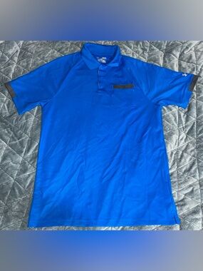 Under Armour Men's Polo Shirt - Royal Blue Medium